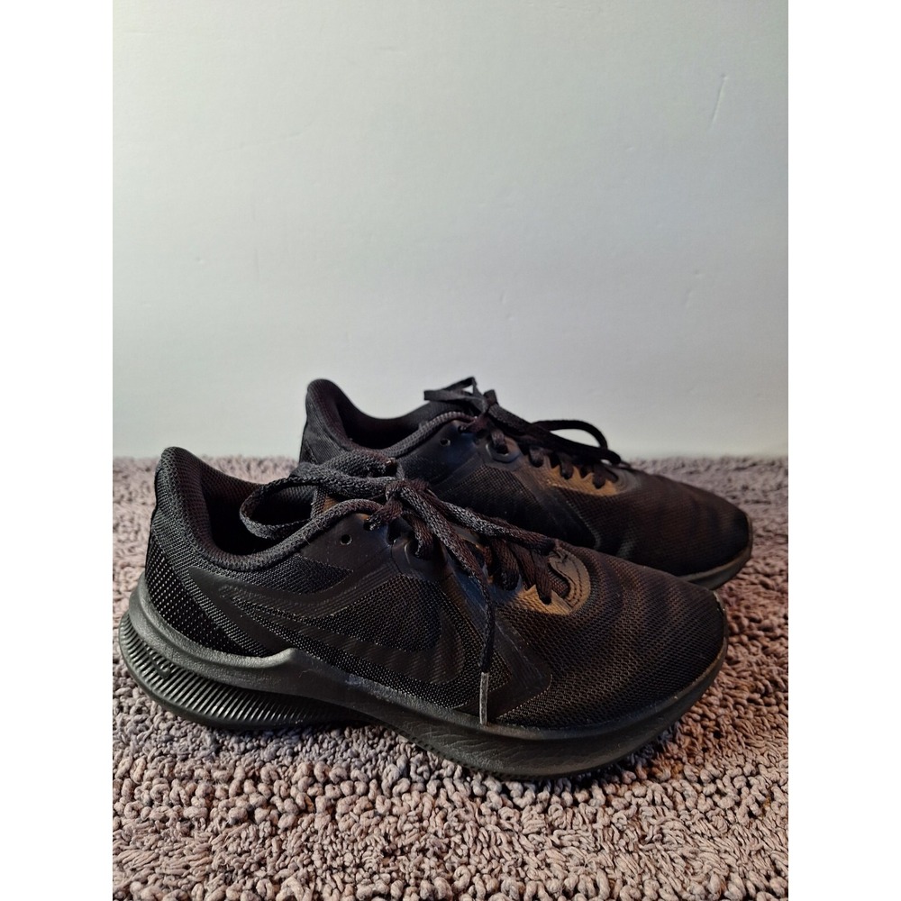 Nike Down‎ Shifter II Sneakers Womans 6 Black Mesh Athletic Athlesier